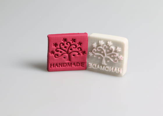 Natural Eco - friendly Tree Pattern Acrylic Soap Stamps Custom Recyclable