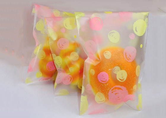 LDPE Resealable Reusable Plastic Cookie Bags Colorful Printed Biodegradable