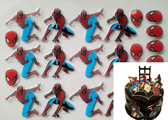 Handsome Spiderman Patterns Chocolate Transfer Sheets , Fondant Transfer Sheets