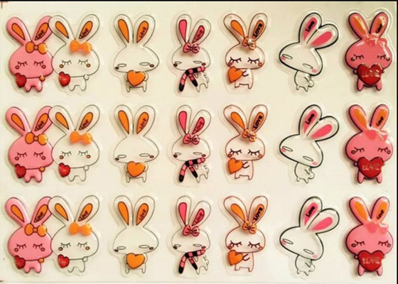 Custom Monogram Chocolate Transfer Sheets Cake Decoration Cartoon Rabbit
