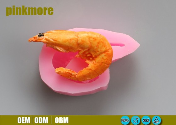 Custom Shrimp Small Silicone Cake Molds Non Stick Harmless Non - Toxic