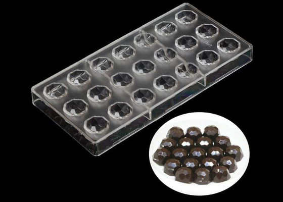 Transparent Plastic Silicone Chocolate Molds , Pudding Silicone Jelly Moulds