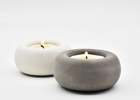 Creative Round Concrete Candle holder mold wedding decoration crafts White candlestick mold
