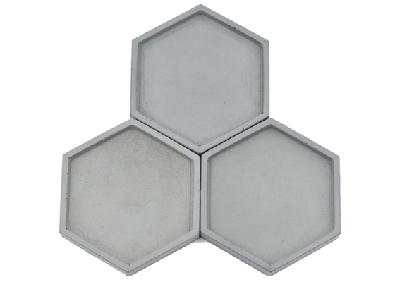 Hexagonal Fruit Silicone Tray Molds Concrete Plate Moulds Handmade Cement Tray