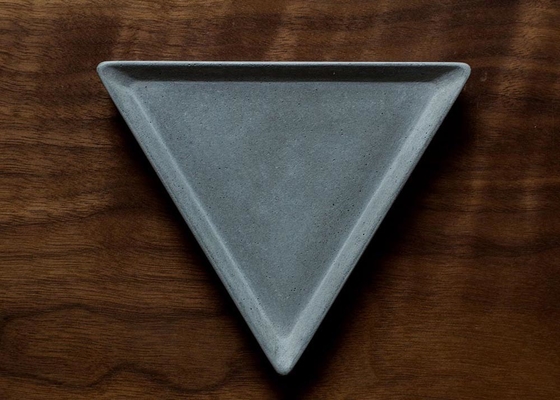 Handmade Triangle Concrete Plate Molds High Temperature Resistant Silicone Molds